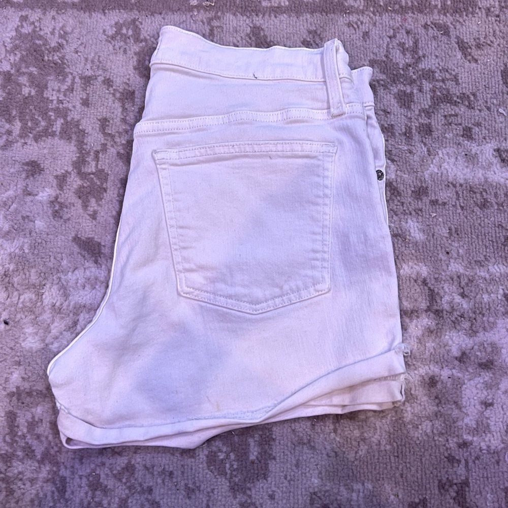 White Jcrew Jean Shorts Size 28